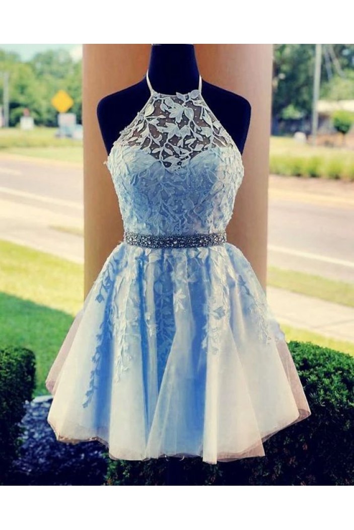 Short Beaded Lace Prom Dress Homecoming Dresses Graduation Party Dresses 701053