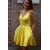 Short Yellow Prom Dress Homecoming Dresses Graduation Party Dresses 701054