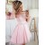 Short Prom Dress Long Sleeves Lace Homecoming Graduation Cocktail Dresses 701143