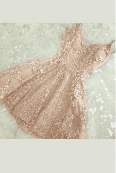 Short/Mini Lace Prom Dress Homecoming Graduation Cocktail Dresses 701155