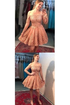 Short Beaded Lace Prom Dress Homecoming Graduation Cocktail Dresses 701175