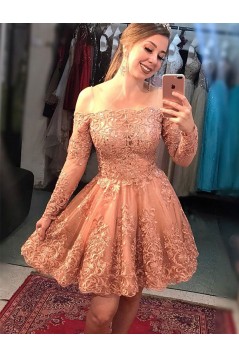 Short Beaded Lace Prom Dress Homecoming Graduation Cocktail Dresses 701175