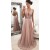 A-Line Beaded Lace V-Neck Mother of the Bride Dresses 702050