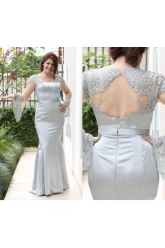 Mermaid Long Sleeves Lace Mother of the Bride Dresses 702054