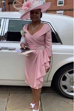 Short Pink Mother of the Bride Dresses 702068