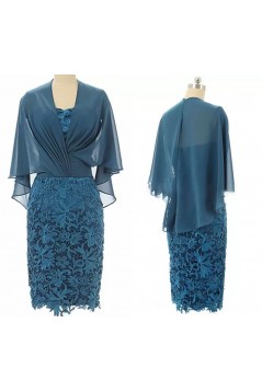 Elegant Short Lace and Chiffon Mother of the Bride Dresses 702097