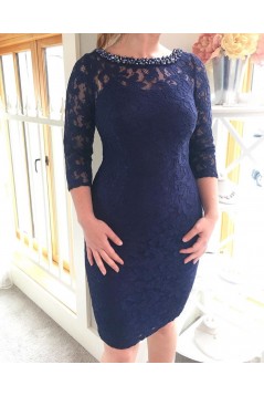 Short Knee Length Lace Mother of the Bride Dresses 702123