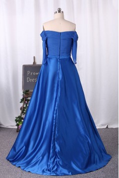 A-Line Off the Shoulder Long Mother of the Bride Dresses 702132