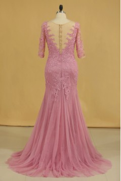 Elegant Mermaid Lace and Tulle Mother of the Bride Dresses 702141