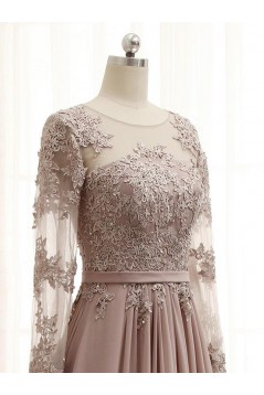 A-Line Chiffon and Lace Mother of the Bride Dresses 702181
