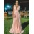 A-Line V Neck Long Mother of the Bride Dresses 702195