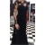 Long Black Lace Mother of the Bride Dresses with Long Sleeves 702201
