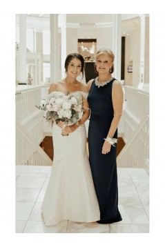 Long Beaded Sleeveless Mother of the Bride Dresses 702202