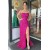 Long Fuchsia Sequins Prom Dresses 801048