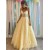 A-Line Long Yellow Lace Prom Dresses 801071
