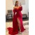 Long Red Mermaid Sweetheart Prom Dresses 801078