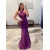 Mermaid Purple Simple Long Prom Dresses 801127