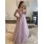 A-Line Off the Shoulder Lace Long Prom Dresses 801129