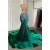 Mermaid Beaded Green Long Prom Dresses 801211