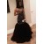 Mermaid Beaded Long Black Prom Dresses 801226