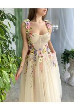 A-Line Tulle and Lace Prom Dresses Homecoming Dresses 801260