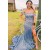 Mermaid Off the Shoulder Sparkle Sequin Long Prom Dresses 801265