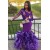 Mermaid Long Purple Prom Dresses with Long Sleeves 801291