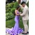 Long Purple Beaded Lace Mermaid Prom Dresses 801296