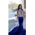Mermaid Lace Royal Blue Long Prom Dresses 801310