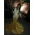 Mermaid Gold Beaded Long Prom Dresses 801327