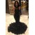 Mermaid Long Black Lace Backless Prom Dresses 801339