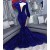Mermaid Royal Blue Sequins Long Prom Dresses 801375