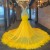 Mermaid Beaded Long Yellow Prom Dresses 801378