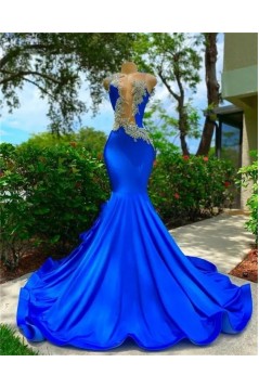 Mermaid Beaded Lace Long Prom Dresses 801381