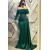 Long Green Mermaid Lace Long Sleeves Prom Dresses 801435