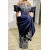 Long Navy Blue Off the Shoulder Lace Prom Dresses 801445