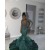 Mermaid Green Beaded Sleeveless Long Prom Dresses 801458