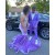 Long Purple Mermaid Beaded Prom Dresses 801461