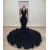 Long Black Beaded Mermaid Prom Dresses 801484