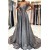 A-Line Sparkle Long Prom Dresses 801491