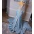 Long Blue Mermaid Sparkle Beaded Prom Dresses 801513