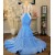 Long Blue Mermaid Lace Sparkle Prom Dresses 801541
