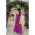 A-Line V Neck Long Purple Prom Dresses 801557