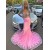 Long Pink Mermaid Lace Prom Dresses 801575
