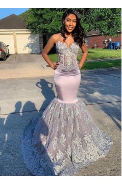 Mermaid Sweetheart Lace Long Prom Dresses 801577