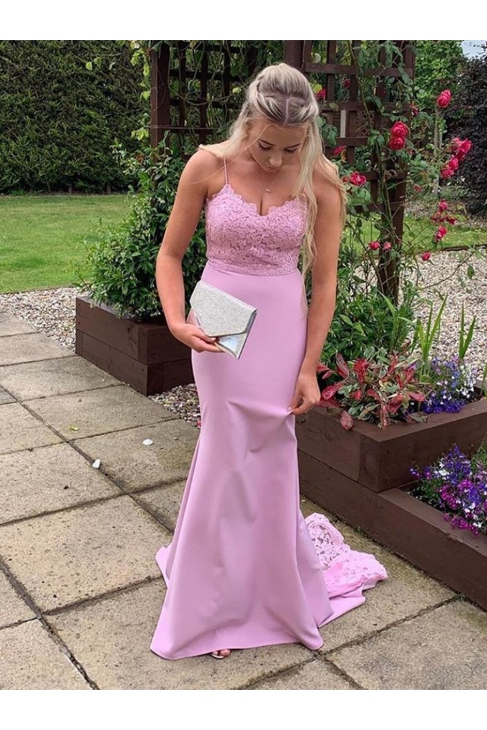 Mermaid Lace Long Prom Dresses Formal Evening Gowns 901029