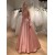 A-Line V Neck Long Prom Dresses Formal Evening Gowns 901042
