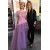 A-Line Tulle and Lace Long Prom Dresses Formal Evening Gowns 901055