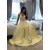 Long Yellow Spaghetti Straps Long Prom Dresses Formal Evening Gowns 901115