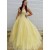 Long Yellow Tulle Beaded Prom Dresses Formal Evening Gowns 901125